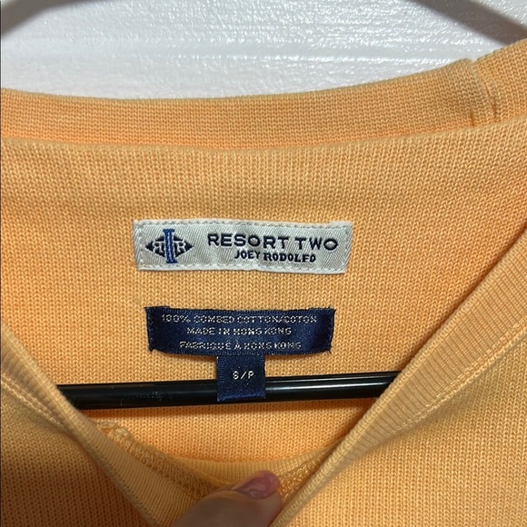 Yellow Crewneck Sweater with Ribbed Details - Picture 2 of 8